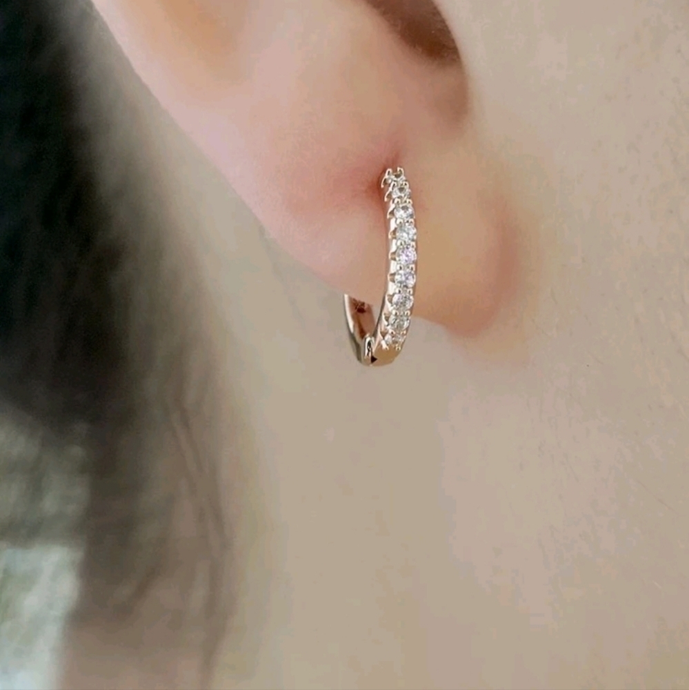 HEART Design 2 In 1 Drop Earrings - Picture 5 of 5
